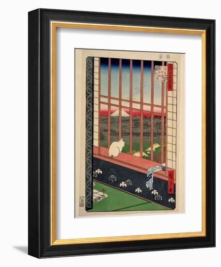 Asakusa Rice Fields During the Festival of the Cock, C.1857-Ando Hiroshige-Framed Giclee Print