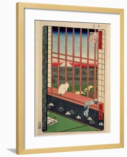 Asakusa Rice Fields During the Festival of the Cock, C.1857-Ando Hiroshige-Framed Giclee Print