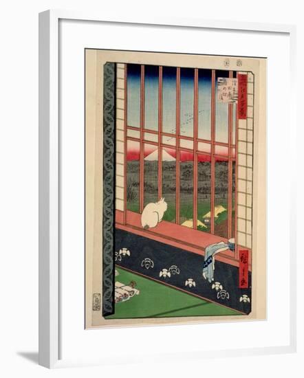 Asakusa Rice Fields During the Festival of the Cock, C.1857-Ando Hiroshige-Framed Giclee Print