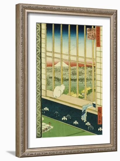 Asakusa Rice Fields During the Festival of the Cock-Ando Hiroshige-Framed Giclee Print