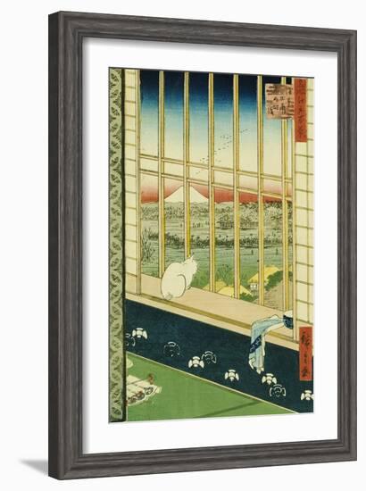 Asakusa Rice Fields During the Festival of the Cock-Ando Hiroshige-Framed Giclee Print