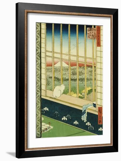 Asakusa Rice Fields During the Festival of the Cock-Ando Hiroshige-Framed Giclee Print