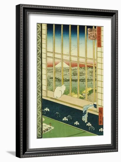 Asakusa Rice Fields During the Festival of the Cock-Ando Hiroshige-Framed Giclee Print