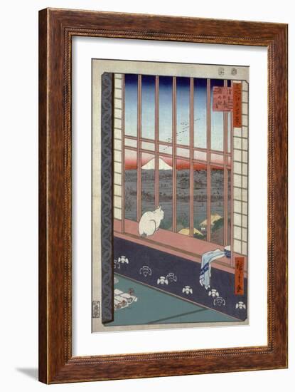 Asakusa Ricefields and Torinomachi Festival-Ando Hiroshige-Framed Giclee Print