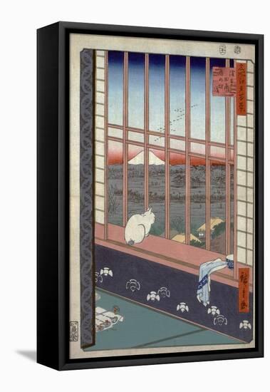 Asakusa Ricefields and Torinomachi Festival-Ando Hiroshige-Framed Premier Image Canvas