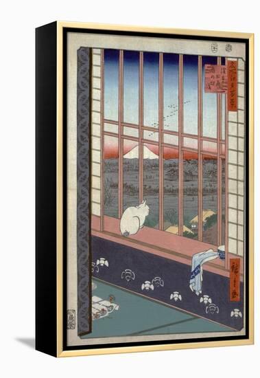 Asakusa Ricefields and Torinomachi Festival-Ando Hiroshige-Framed Premier Image Canvas