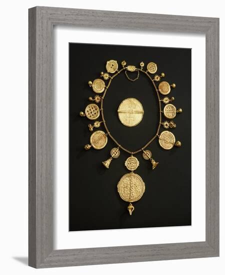 Asante Pectoral, from Ghana (Gold)-African-Framed Giclee Print