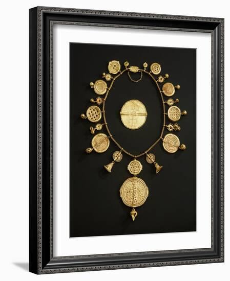 Asante Pectoral, from Ghana (Gold)-African-Framed Giclee Print