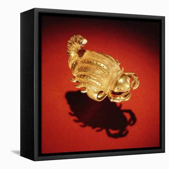Asante Scorpion Ring, from Ghana (Gold)-African-Framed Premier Image Canvas