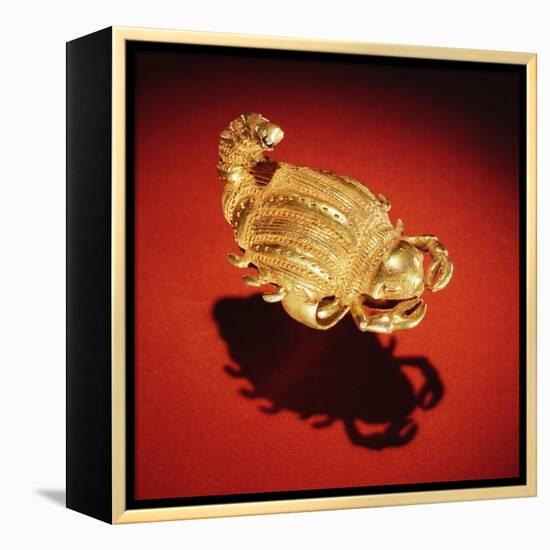 Asante Scorpion Ring, from Ghana (Gold)-African-Framed Premier Image Canvas