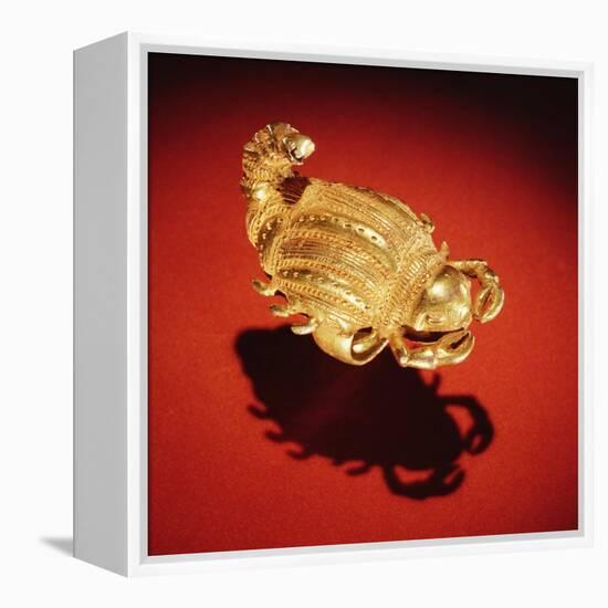 Asante Scorpion Ring, from Ghana (Gold)-African-Framed Premier Image Canvas