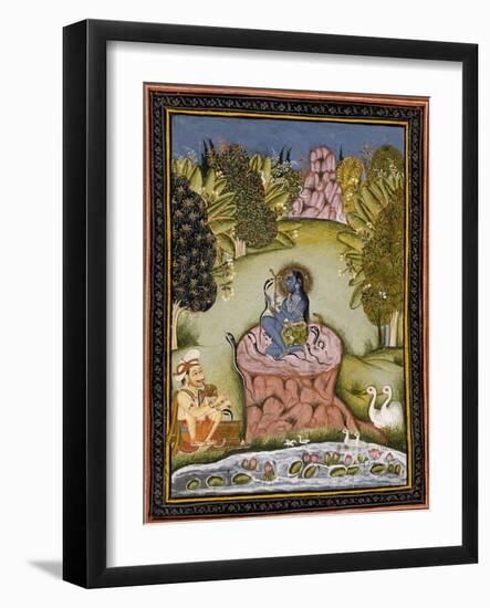 Asavari Ragini, the Fourth Wife of Shri Raga-null-Framed Art Print