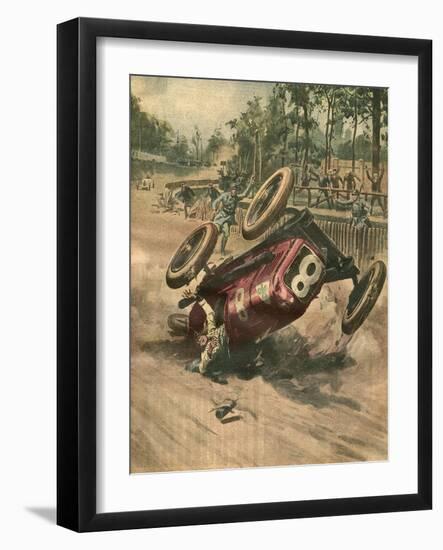 Ascari Killed-Alfredo Ortelli-Framed Art Print