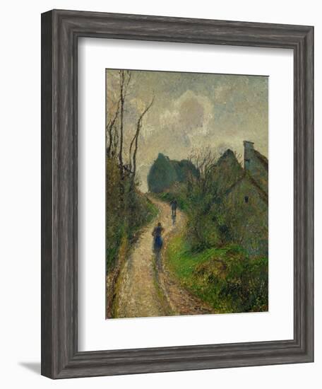 Ascending Path in Osny, 1883-Camille Pissarro-Framed Giclee Print