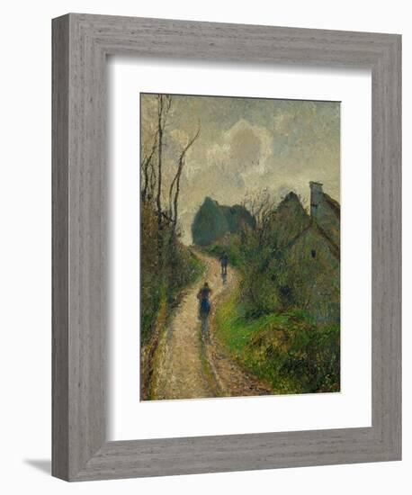 Ascending Path in Osny, 1883-Camille Pissarro-Framed Giclee Print