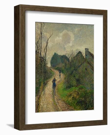 Ascending Path in Osny, 1883-Camille Pissarro-Framed Giclee Print