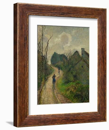 Ascending Path in Osny, 1883-Camille Pissarro-Framed Giclee Print