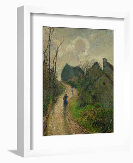 Ascending Path in Osny, 1883-Camille Pissarro-Framed Giclee Print