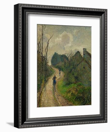 Ascending Path in Osny, 1883-Camille Pissarro-Framed Giclee Print