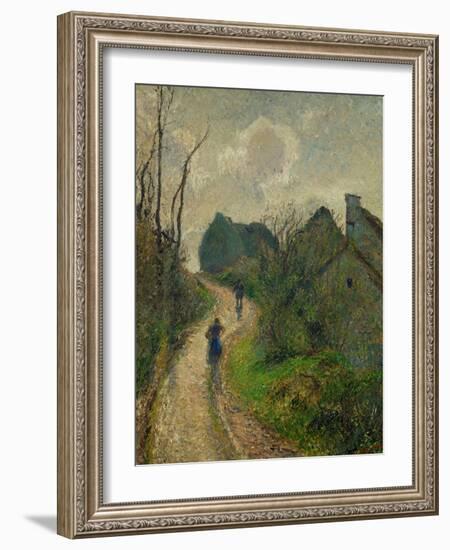 Ascending Path in Osny, 1883-Camille Pissarro-Framed Premium Giclee Print