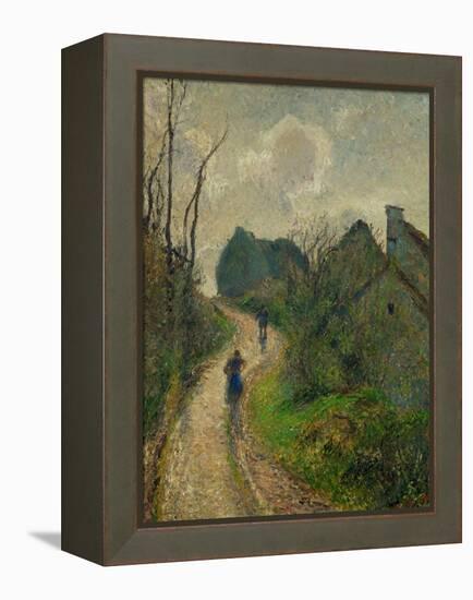 Ascending Path in Osny, 1883-Camille Pissarro-Framed Premier Image Canvas