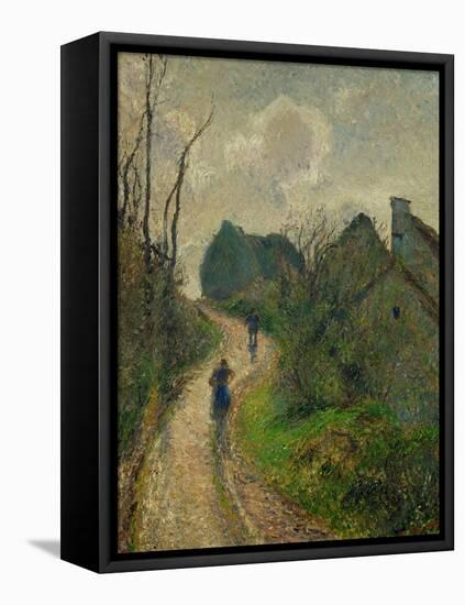 Ascending Path in Osny, 1883-Camille Pissarro-Framed Premier Image Canvas