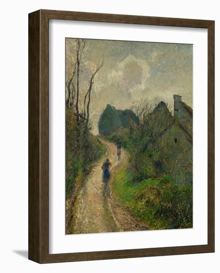 Ascending Path in Osny, 1883-Camille Pissarro-Framed Giclee Print