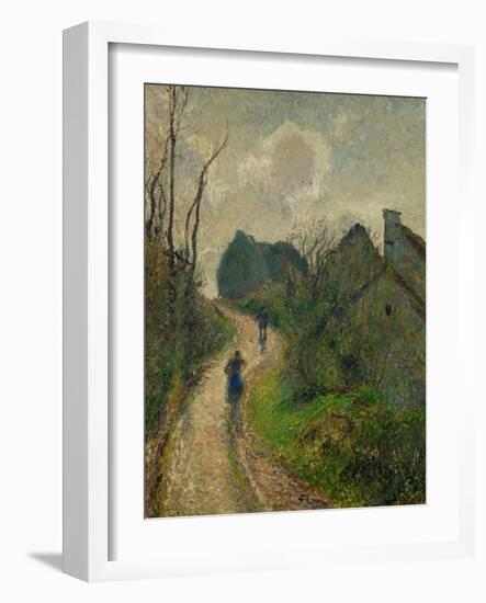 Ascending Path in Osny, 1883-Camille Pissarro-Framed Giclee Print