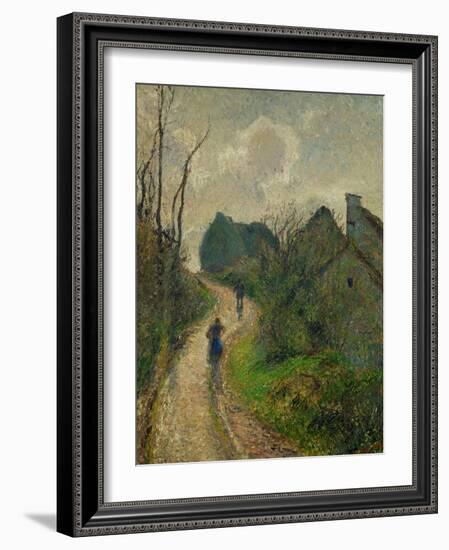 Ascending Path in Osny, 1883-Camille Pissarro-Framed Giclee Print