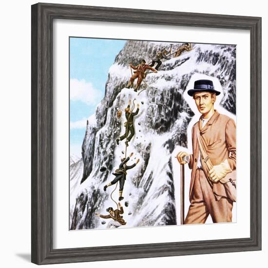 Ascending the Matterhorn in 1865: Success Followed by Disaster-John Keay-Framed Giclee Print