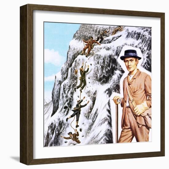 Ascending the Matterhorn in 1865: Success Followed by Disaster-John Keay-Framed Giclee Print