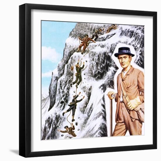 Ascending the Matterhorn in 1865: Success Followed by Disaster-John Keay-Framed Giclee Print