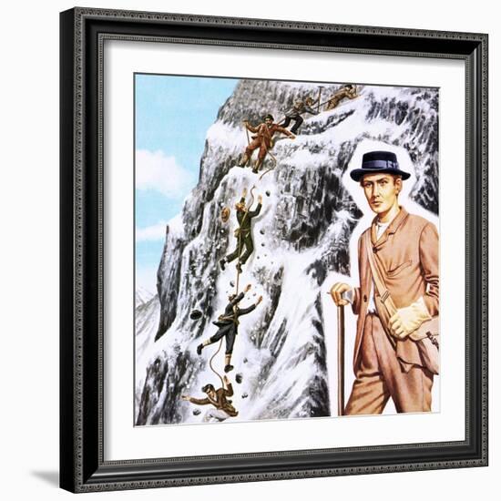 Ascending the Matterhorn in 1865: Success Followed by Disaster-John Keay-Framed Giclee Print