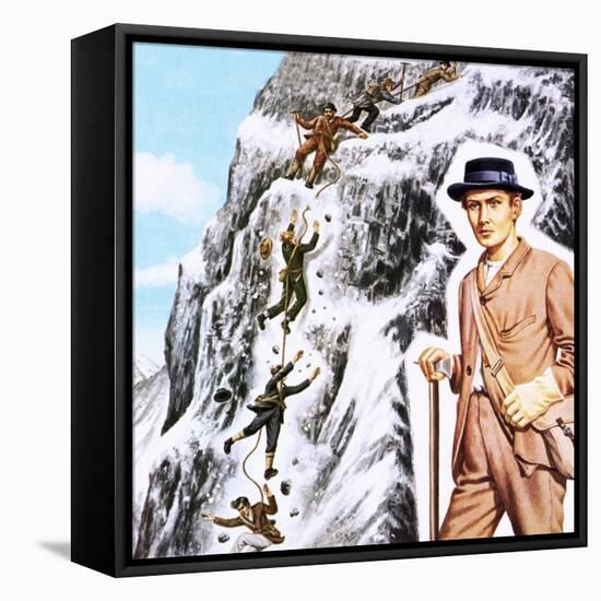 Ascending the Matterhorn in 1865: Success Followed by Disaster-John Keay-Framed Premier Image Canvas