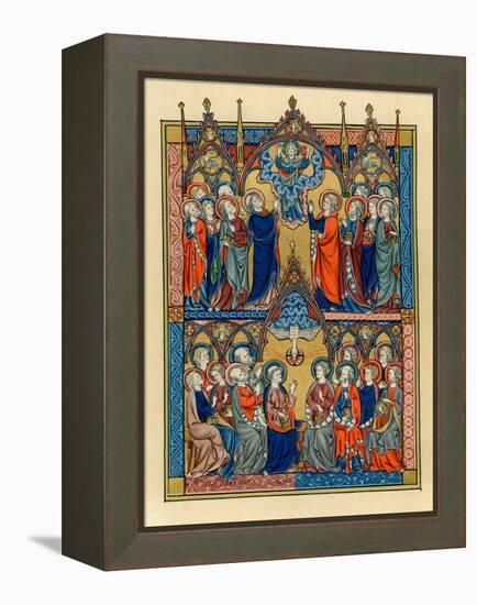 Ascension and Pentecost, 1290-1300-null-Framed Premier Image Canvas