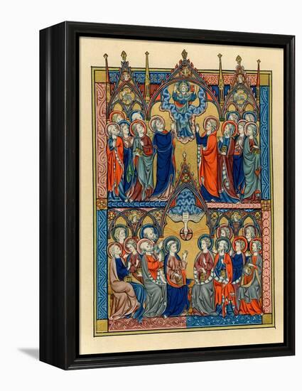 Ascension and Pentecost, 1290-1300-null-Framed Premier Image Canvas