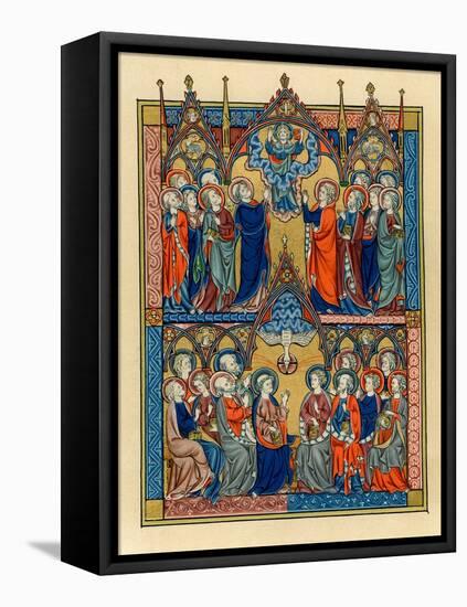 Ascension and Pentecost, 1290-1300-null-Framed Premier Image Canvas