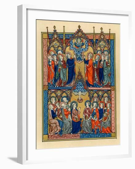 Ascension and Pentecost, 1290-1300-null-Framed Giclee Print