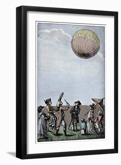 Ascension of a Montgolfier balloon, late 18th century, (1910)-Unknown-Framed Giclee Print