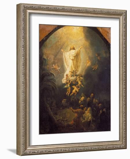 Ascension of Christ, 1636-Rembrandt van Rijn-Framed Giclee Print