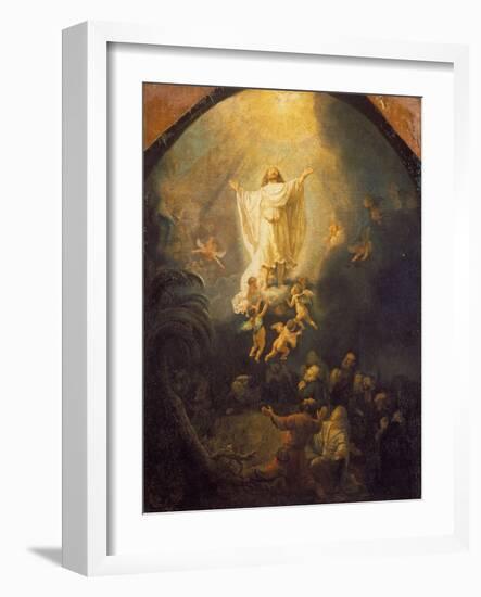 Ascension of Christ, 1636-Rembrandt van Rijn-Framed Giclee Print