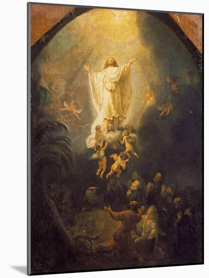 Ascension of Christ, 1636-Rembrandt van Rijn-Mounted Giclee Print