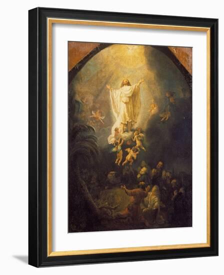 Ascension of Christ, 1636-Rembrandt van Rijn-Framed Giclee Print