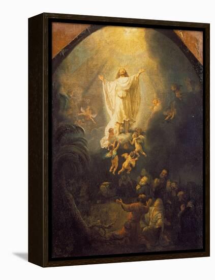 Ascension of Christ, 1636-Rembrandt van Rijn-Framed Premier Image Canvas