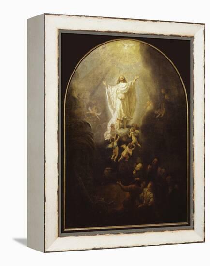 Ascension of Christ-Rembrandt van Rijn-Framed Premier Image Canvas