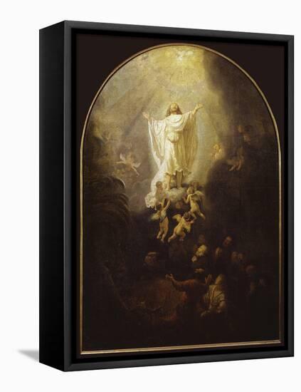 Ascension of Christ-Rembrandt van Rijn-Framed Premier Image Canvas