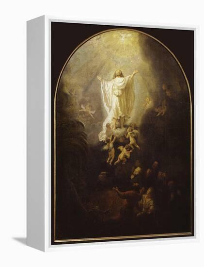 Ascension of Christ-Rembrandt van Rijn-Framed Premier Image Canvas