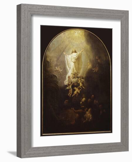 Ascension of Christ-Rembrandt van Rijn-Framed Giclee Print