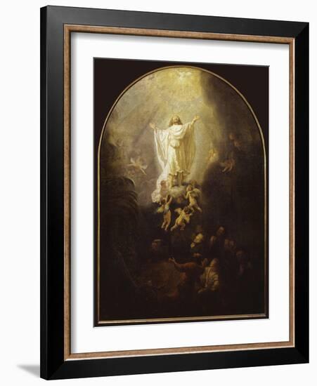 Ascension of Christ-Rembrandt van Rijn-Framed Giclee Print