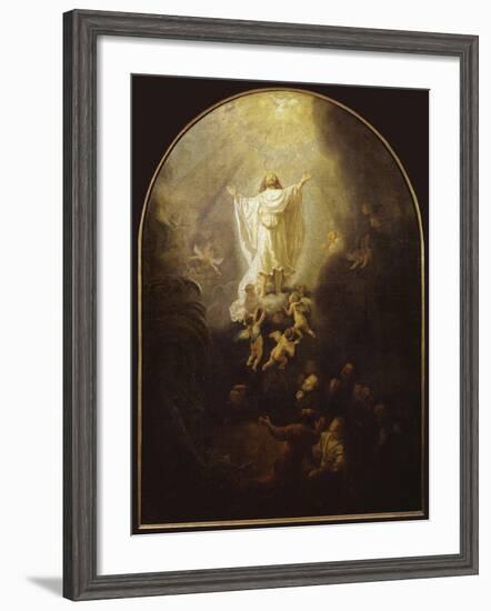 Ascension of Christ-Rembrandt van Rijn-Framed Giclee Print